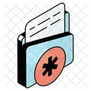 Dossier Medical Document Medical Doc Medical Icône