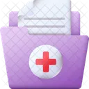 Dossier Medical Rapport Medical Medical Icône