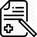Medical Dossier Rapport Icône