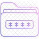 Mot De Passe Du Dossier Dossier Verrouillage Du Dossier Icône