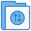 Echange Dossier Transfert De Donnees Icône