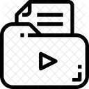 Dossier Video Donnees Icône