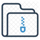 Zip Dossier Donnees Icône