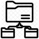 Dossier Reseau Structure Icône