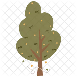 Dot Green Tree  Icon