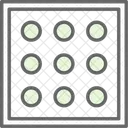 Dots Per Inch Dots Dpi Icon