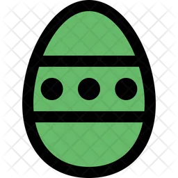 Dotted Decoration Egg  Icon