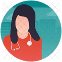 Persona Medica Dottoressa Chirurgo Icon