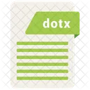Dotx File Formats Icon