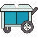 Double Cooler Cart Icon