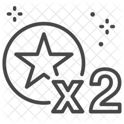 Double Icon - Download in Line Style