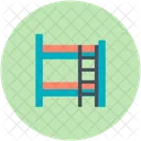 Double Bed Stairs Icon