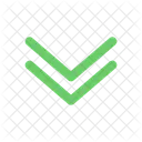 Double Alt Arrow Down Down Right Icon
