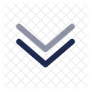 Double Alt Arrow Down Down Right Icon