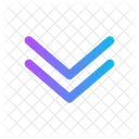 Double Alt Arrow Down Down Right Icon