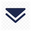 Double Alt Arrow Down Down Right Icon