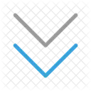 Double Arrow Down Arrows Direction Icon