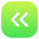 Double Back Arrow Direction Pointer Icon