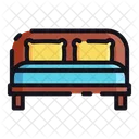 Double Bed Bed Sleeping Bed Icon
