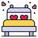 Bed Wedding Double Bed Icon