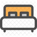 Double Bed Furniture Icon