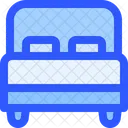 Hotel Service Double Bed Icon