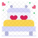 Bed Wedding Double Bed Icon