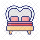 Double Bed Bed Furniture Icon