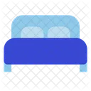 Double Bed Hotel Tourism Icon