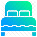 Double Bed Furniture Sleeping Icon