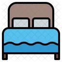 Double Bed Furniture Sleeping Icon