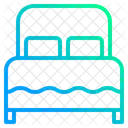 Double Bed Furniture Sleeping Icon