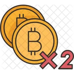 Double Bitcoin  Icon