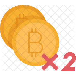 Double Bitcoin  Icon