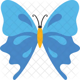 Double Blue Butterfly  Icon