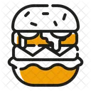 Double Burger Food Restaurant Icon