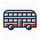 Double Decker Public Transport London Bus Icon