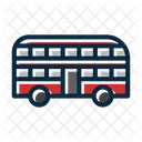 Double Decker Public Transport London Bus 아이콘