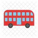 Double Decker Public Transport London Bus 아이콘
