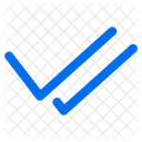 Double Check Double Tick Check Icon