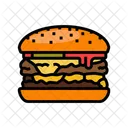 Double Cheeseburger Food Icon