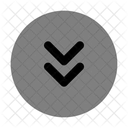 Round Double Alt Arrow Down Icon