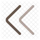 Chevron Arriere Chevron Double Arriere Chevron Double Icône