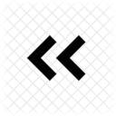 Double chevron left  Icon