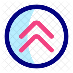 Double Chevron Up  Icon