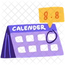 Double Days Calendar Day Icon