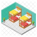 Double Deck Bed  Icon