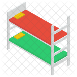 Double Deck Bed Icon