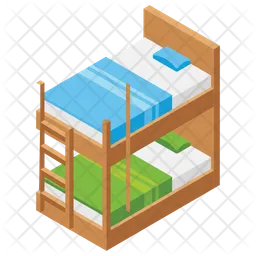 Double Deck Bed  Icon