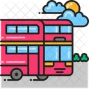 Double Decker Bus Transport Icon